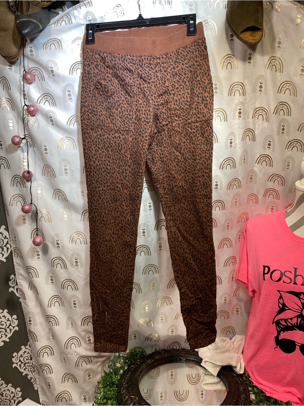 No Boundaries Brown Leopard Print Leggings